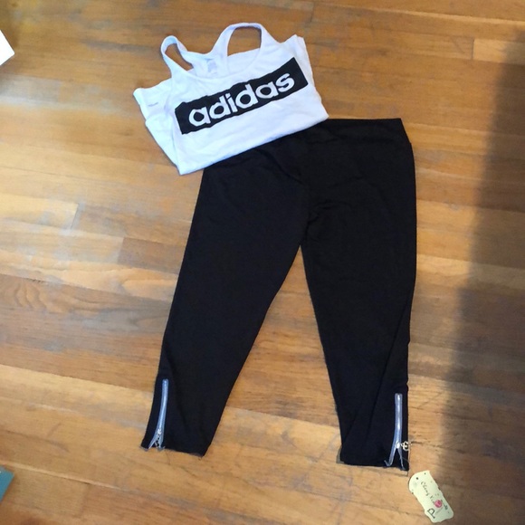 Pants - 🌿👟Capri Workout Pants with Zippers